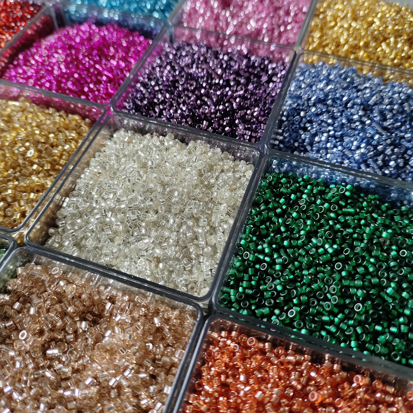 38g Vibrant Multicolor Seed Beads for DIY Projects